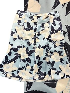 Banana Republic 100% Silk Floral Skirt 6